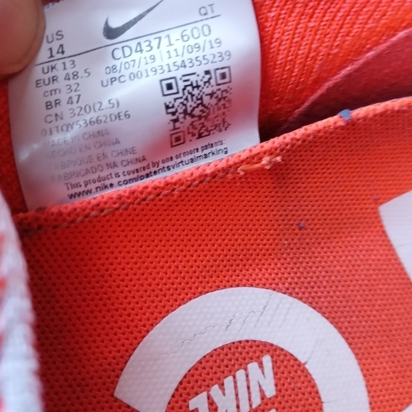 Nike React Infinity Run Flyknit CD4371-600 Red Bla - Picture 4 of 11